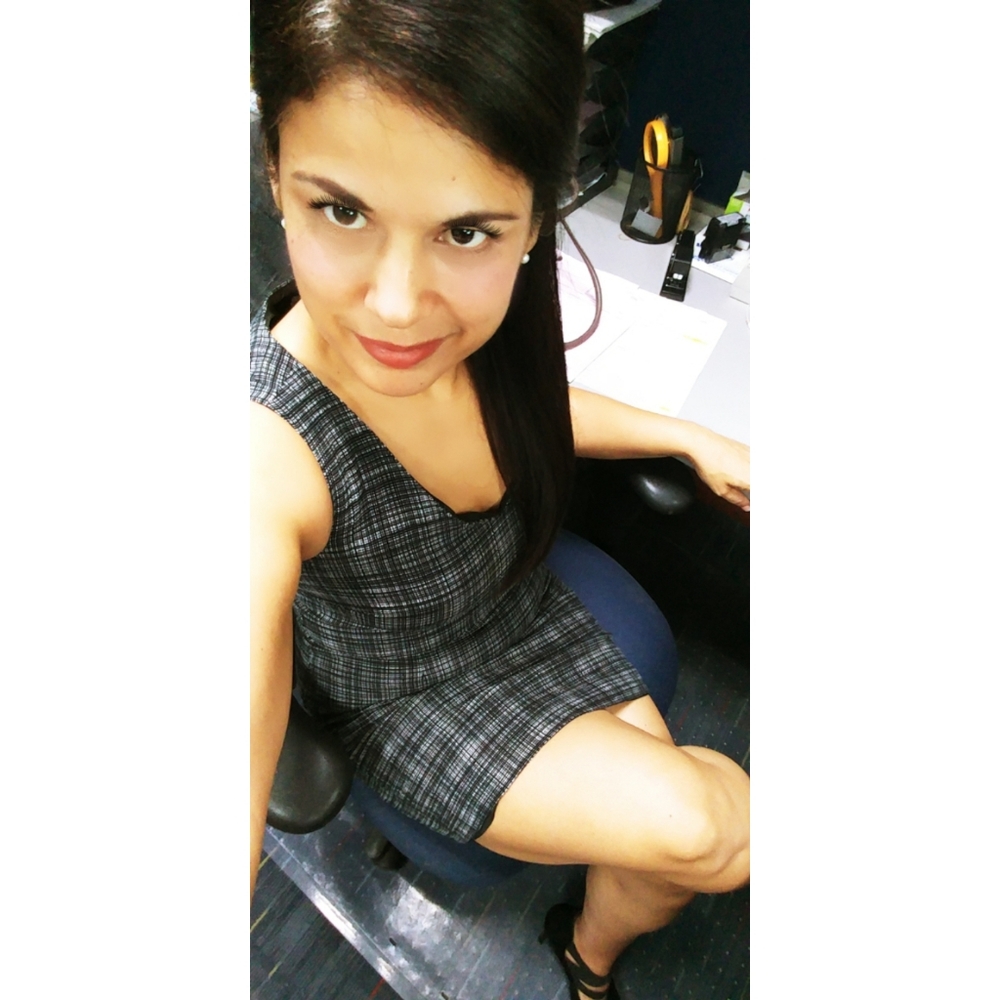 LOFT black plaid shift dress